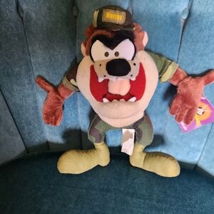 Looney Tunes Tasmanian Devil "Taz" Marine Plush Toy NWT